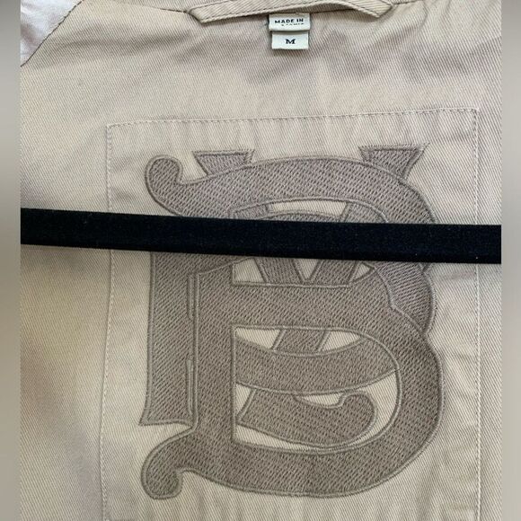 BURBERRY vintage belted khaki brown trench coat size medium - Picture 4 of 10